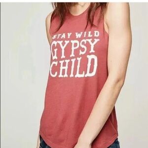 Spiritual Gangster Stay Wild Gypsy Child tank size small ✨